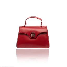 Red Leather duffel bag