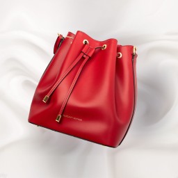 Red Vittoria leather
